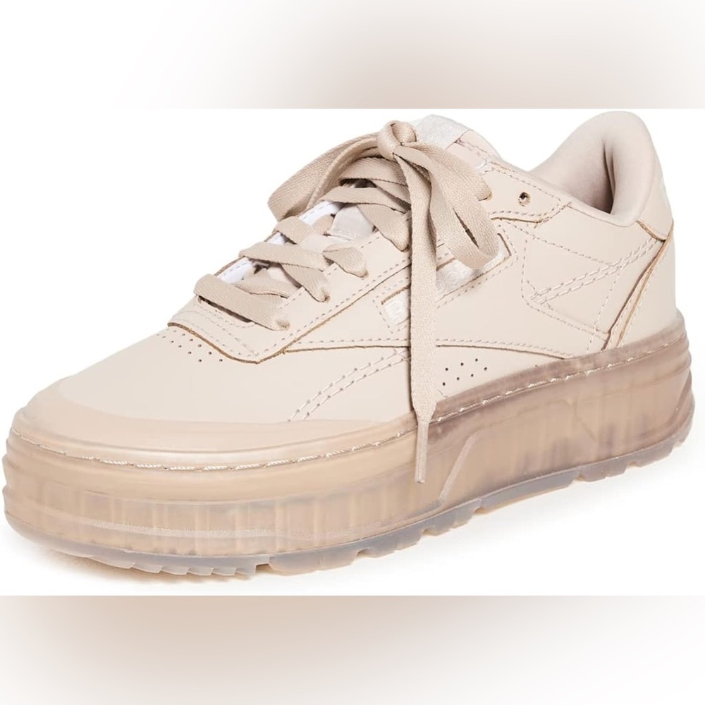 Reebok Women's Club C Double Geo Flooded Ice Sneakers Tan Size 9